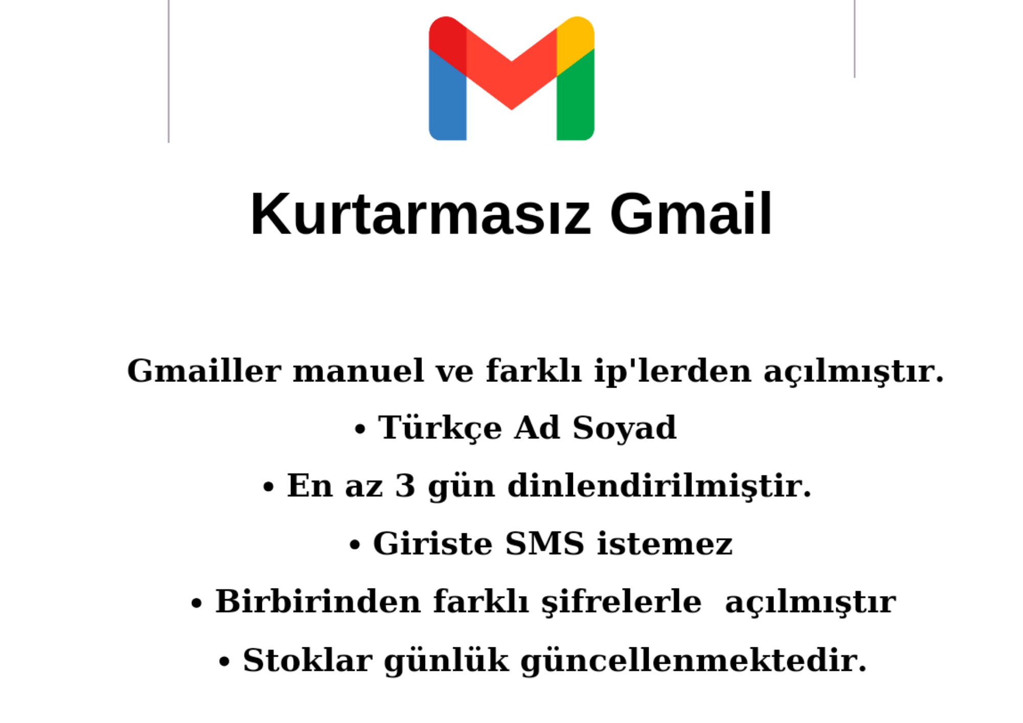 10 x Gmail   Hesabı   TR