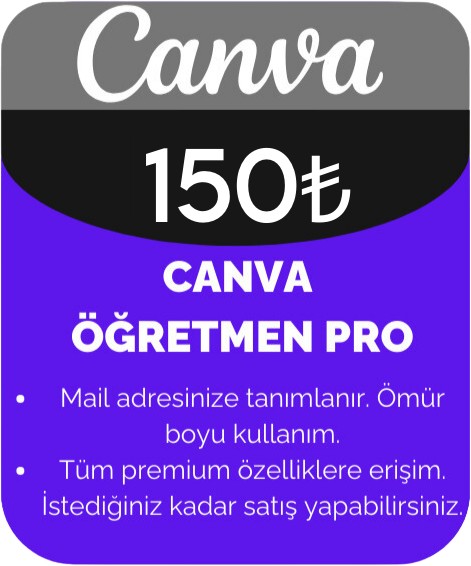 Canva Öğretmen (Mail Adresinize Teslim)