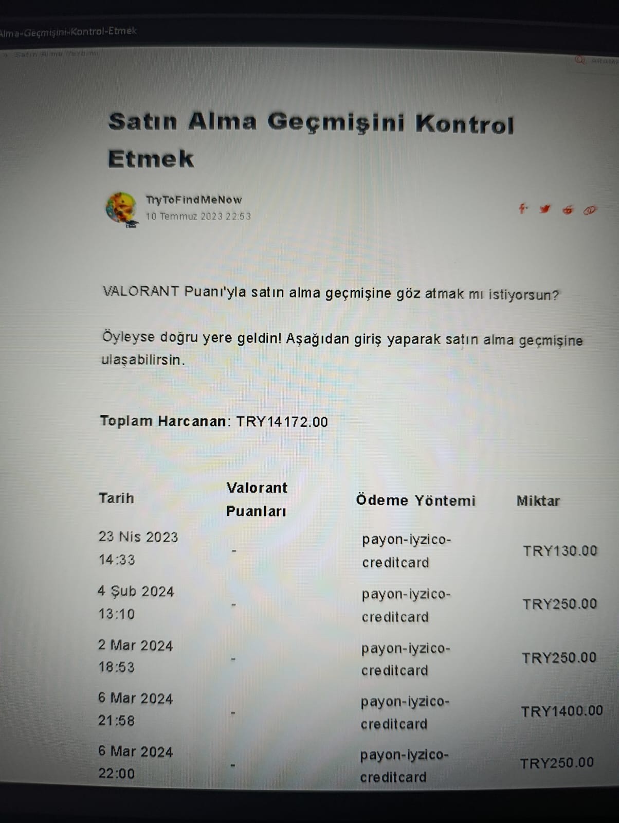 yücelik dolu hesap en baştan beri bende