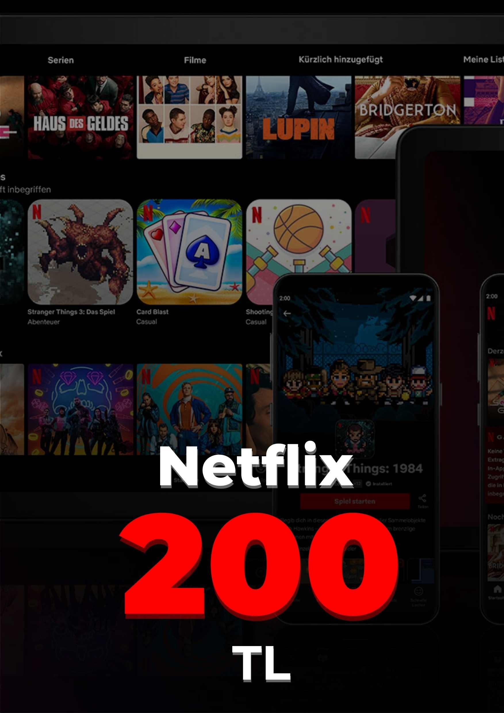 Netflix Hediye Kartı 200 TL